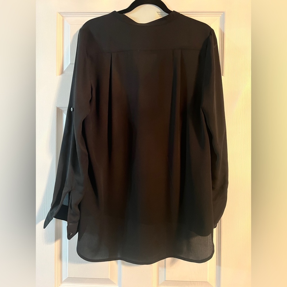 Banana Republic Sheer Black Blouse - Picture 2 of 3